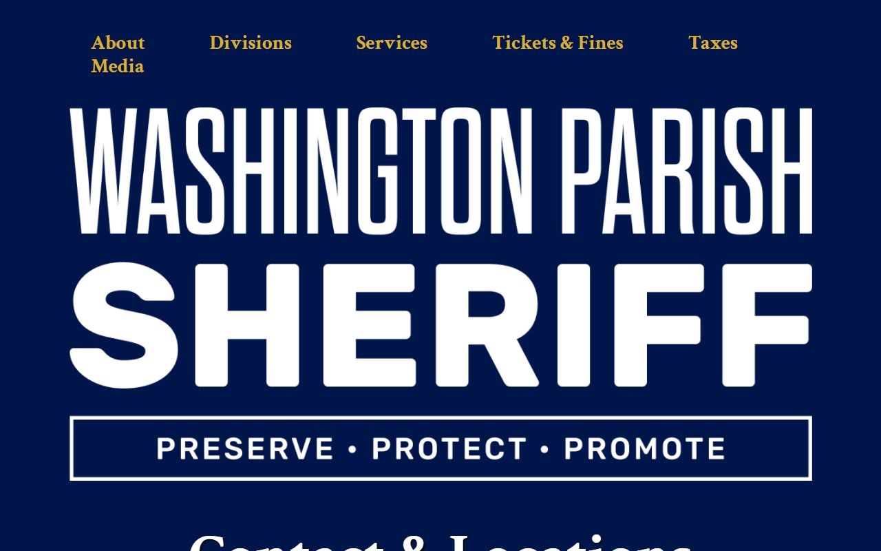 Washington Parish inmate records WPSO contacts and jail location